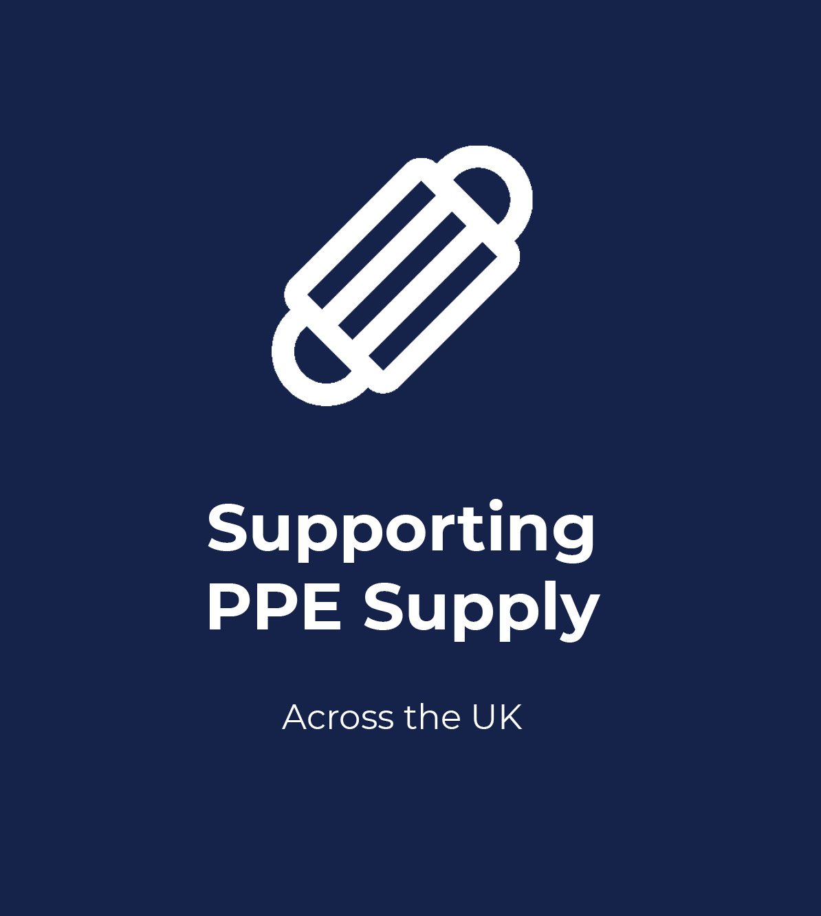 Supporting PPE supply .co.uk blue